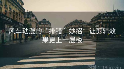 风车动漫的“排错”妙招：让剪辑效果更上一层楼